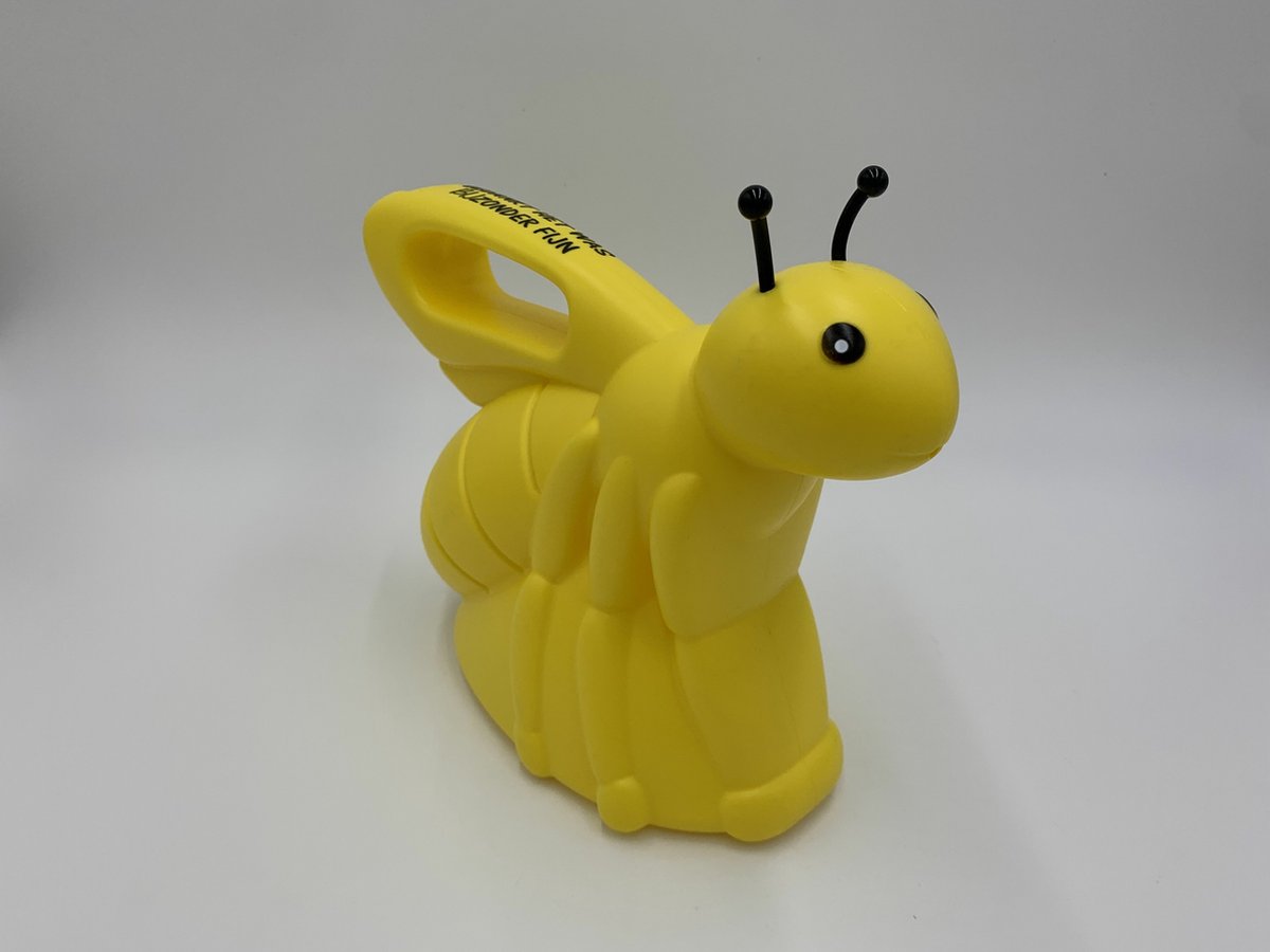 Gieter Bij bedankt het was bijzonder fijn geel 25 x 21 cm 1,6 liter kunststof | Juf & Meester